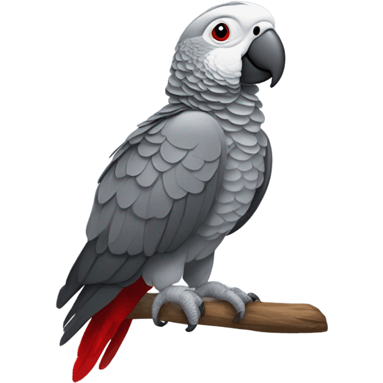 african grey bird emoji