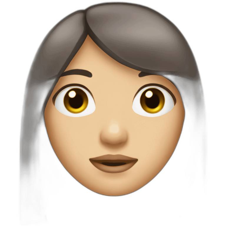 dark-brown-long-hair-fringe-girl-with-black-eyes Download emoji emoji