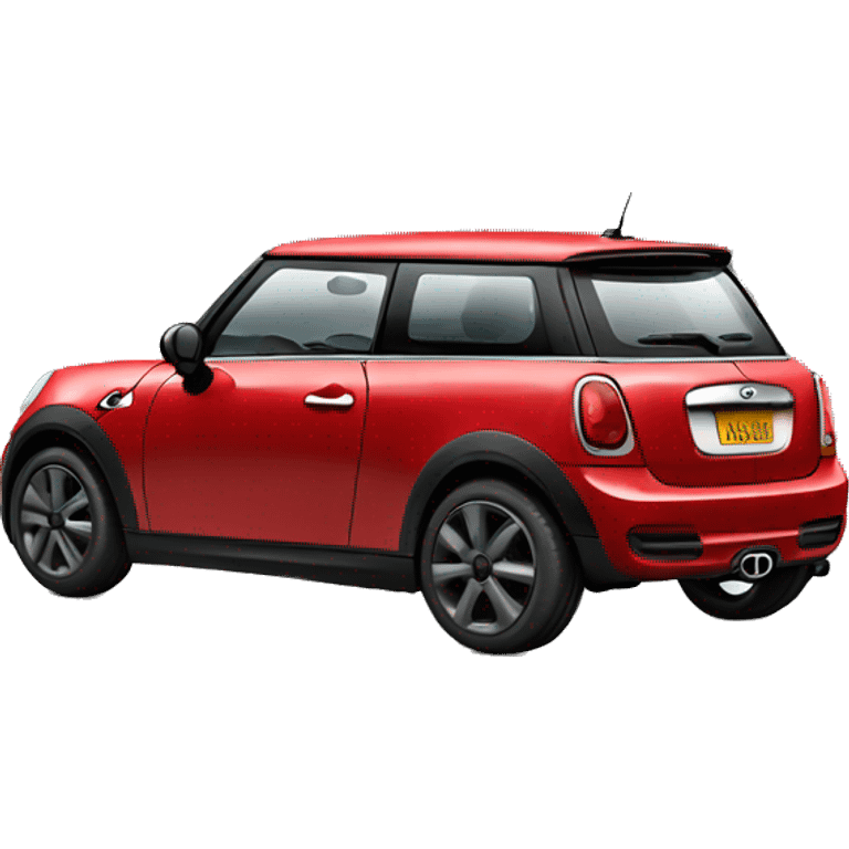 A red mini cooper emoji