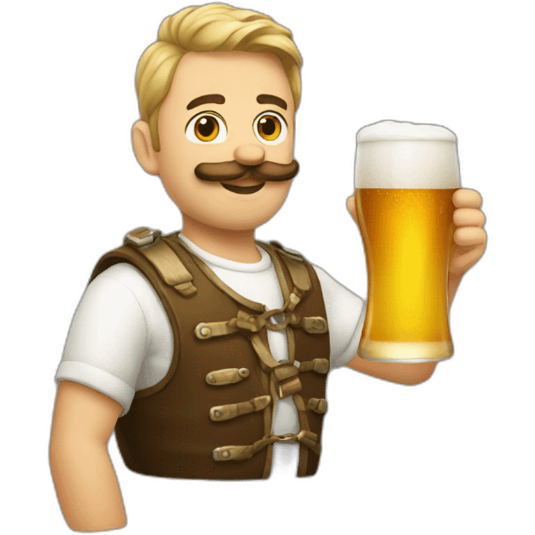 Staline drinking beer emoji