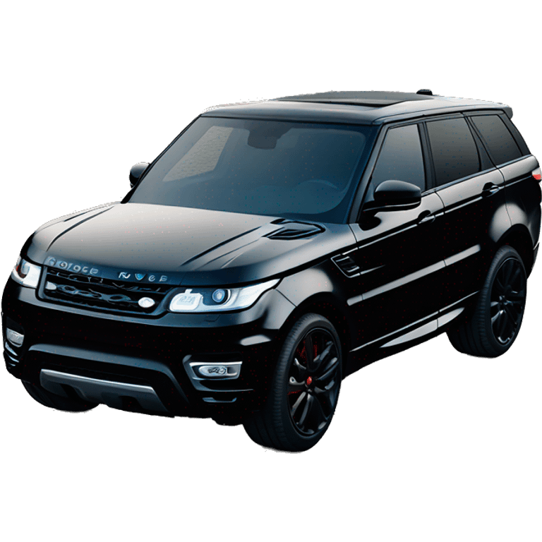 Black Range Rover sport 24 edition emoji