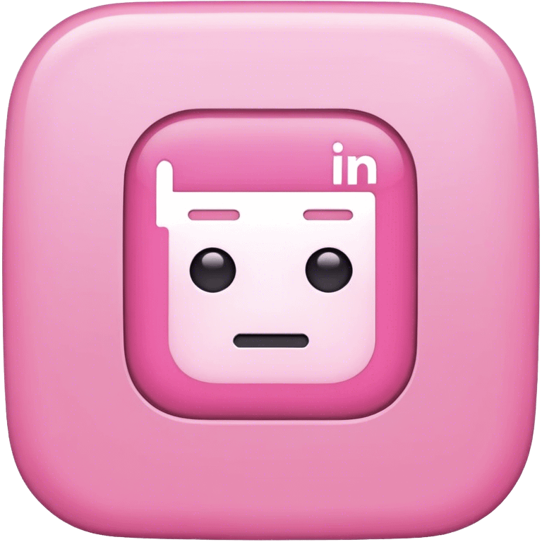 pink Linkedin post emoji