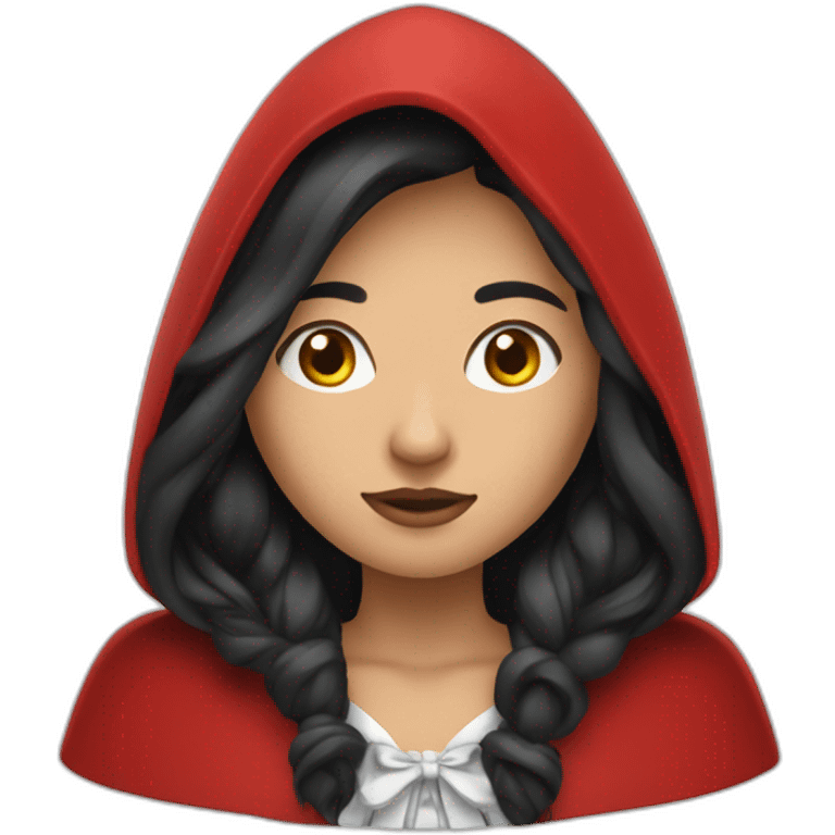 red-ridding-hood-with-long-black-strait-hair-with-white-break emoji