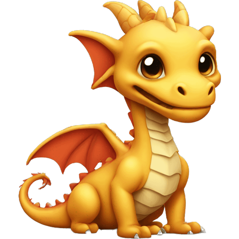 cute low detail dragon emoji