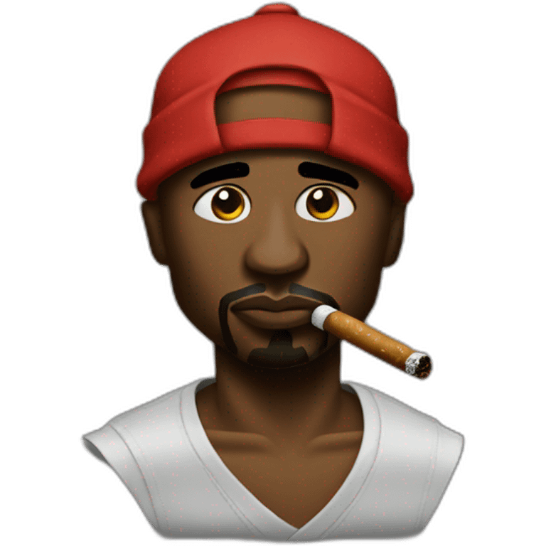 Tupac-smoking  emoji