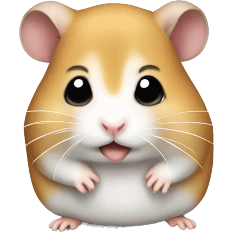 Trauriger Hamster mit schleife emoji