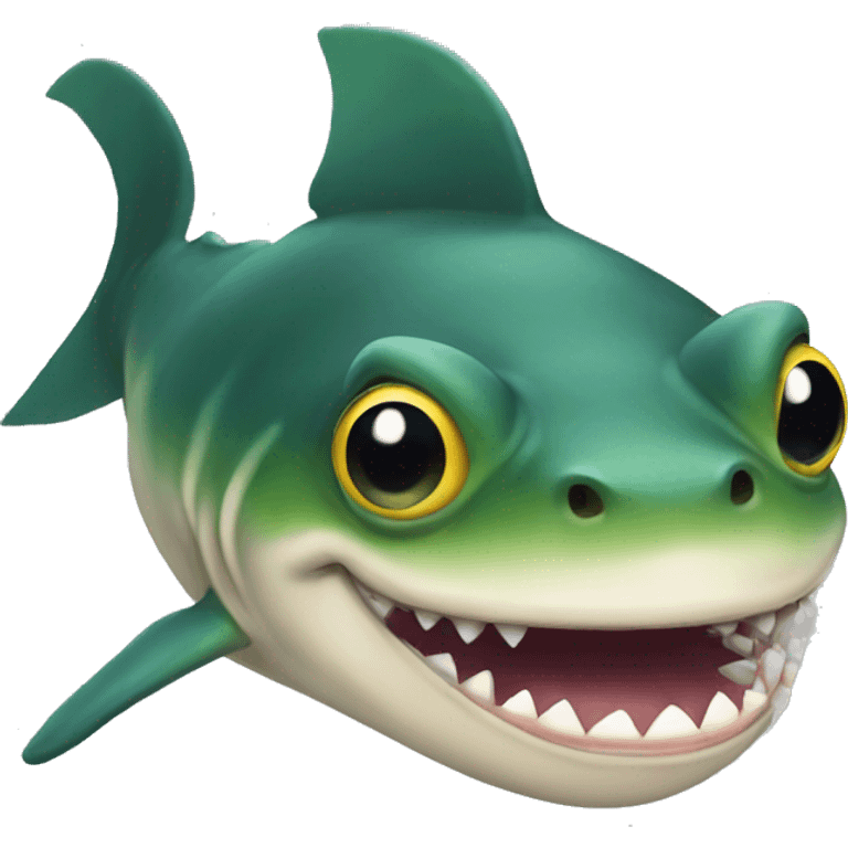 frog shark emoji