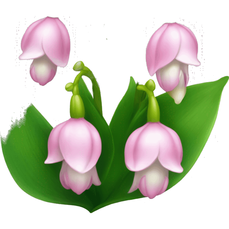 pink lily of the valley emoji