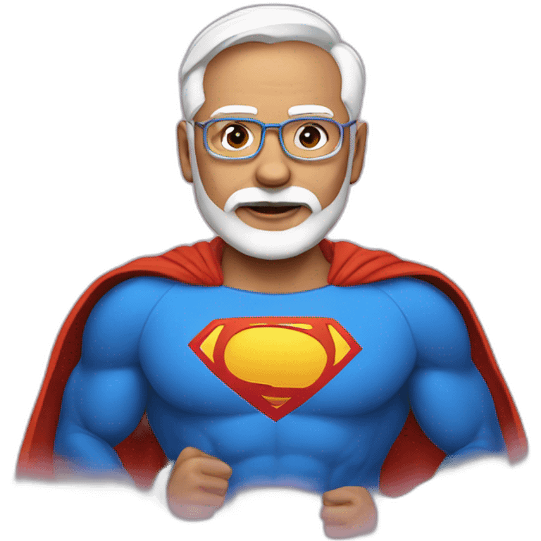 modi super man emoji