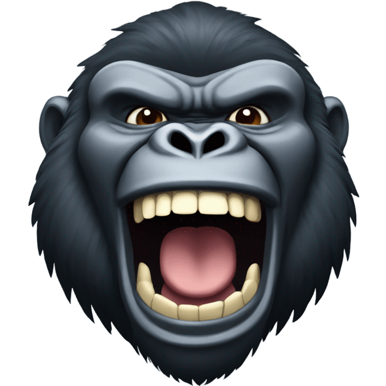 Big gorilla laughing strong emoji