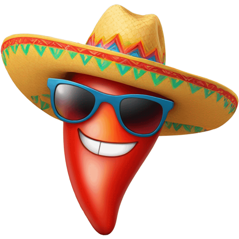 pepper with sombrero and sunglasses emoji