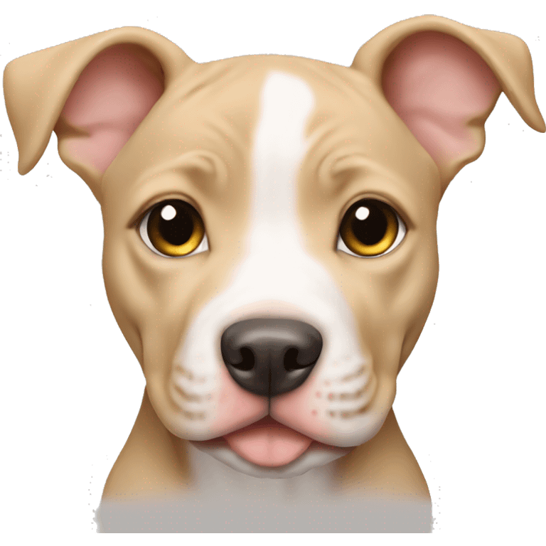 Female Blonde pitbull puppy emoji