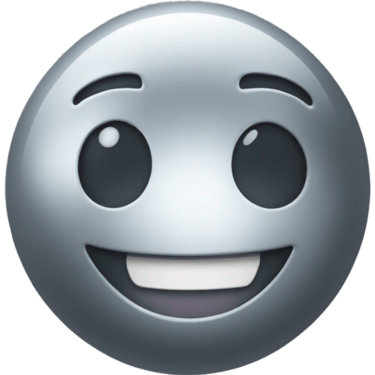 Happy steel ball emoji