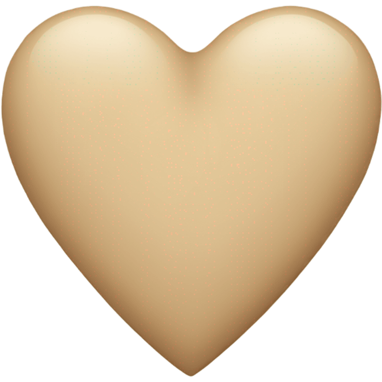 Beige heart emoji