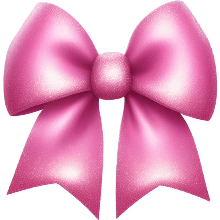 pink sparkling bow emoji