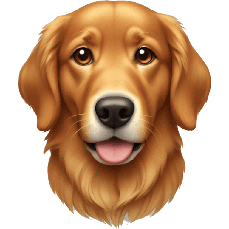 Red golden retriever  emoji