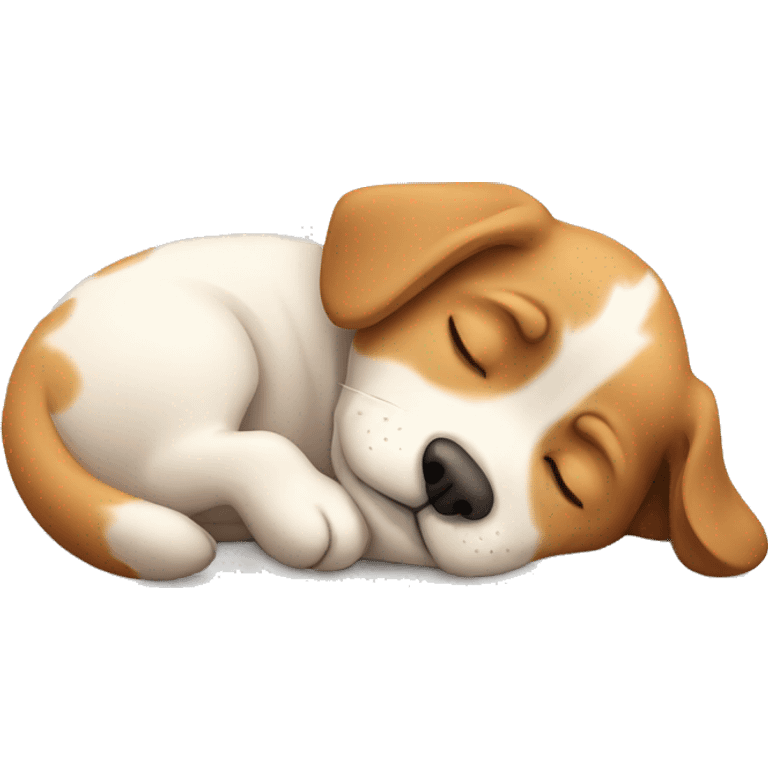 Cute dog sleeping emoji