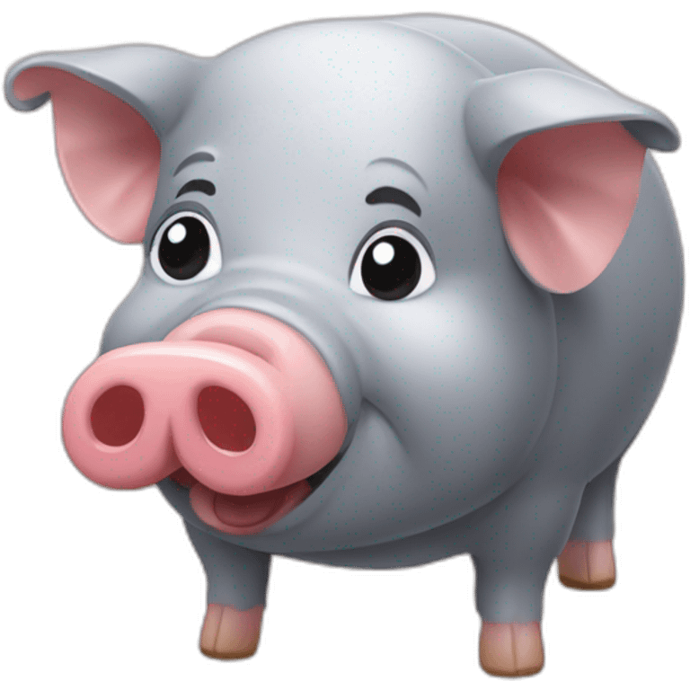 Cochon qui mange emoji