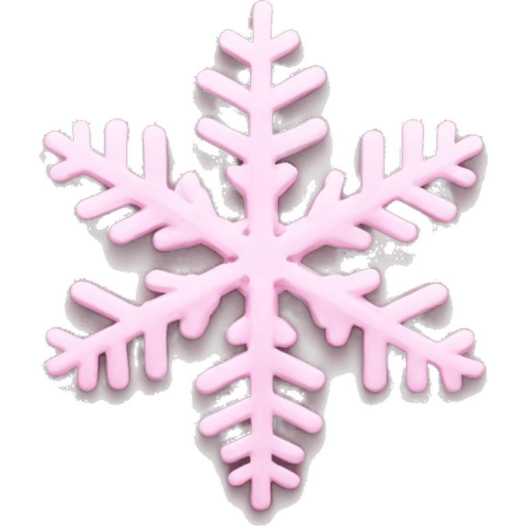 pastel pink snowflake  emoji