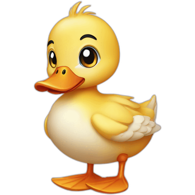 Cute duck emoji