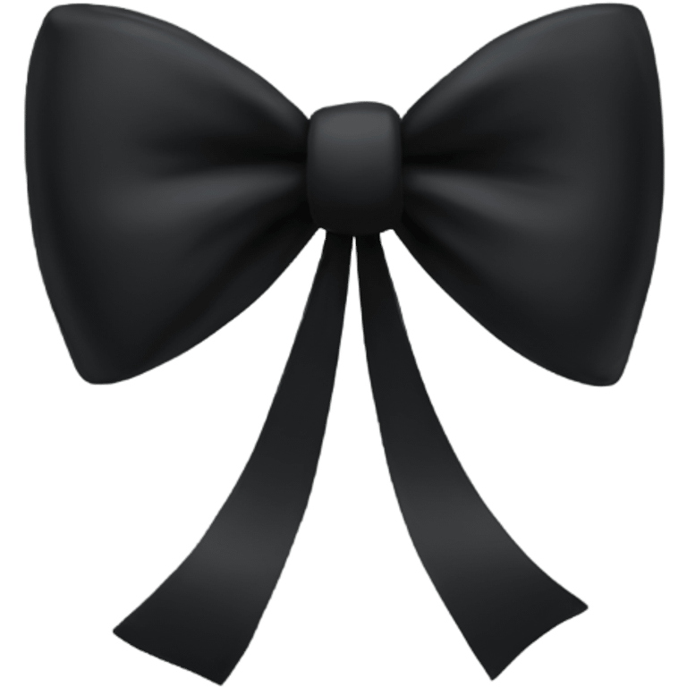 Black bow emoji