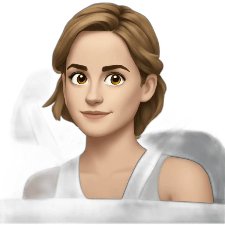 Emma-watson in car emoji