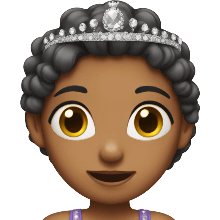 girl with a tiara emoji