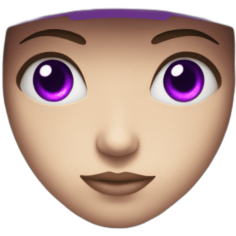 Android robot violet eyes emoji