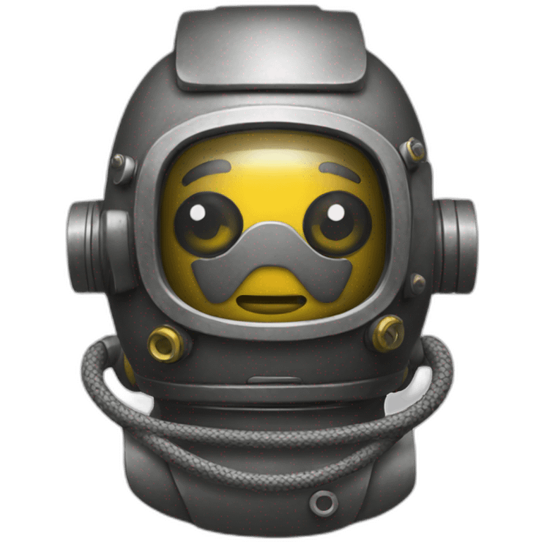 Diving suit metal emoji