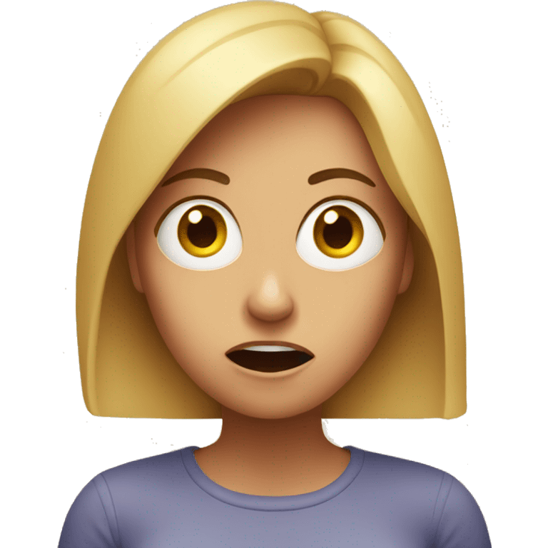 shocked woman emoji