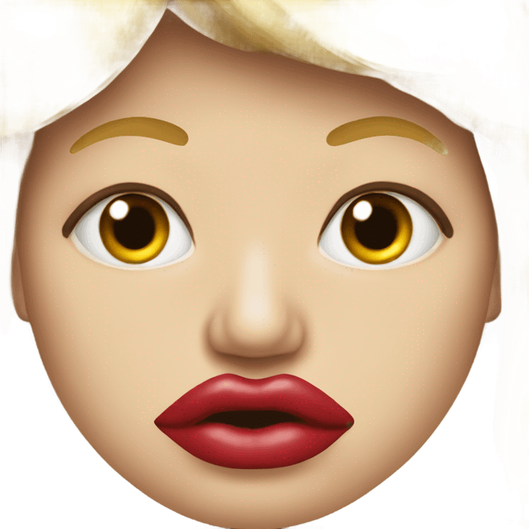 Donald Trump enlarged lips emoji