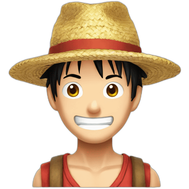 Luffy chapeau de paille emoji