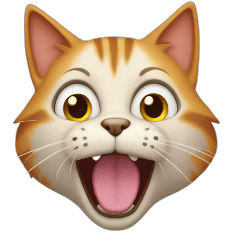 Cat meowing emoji