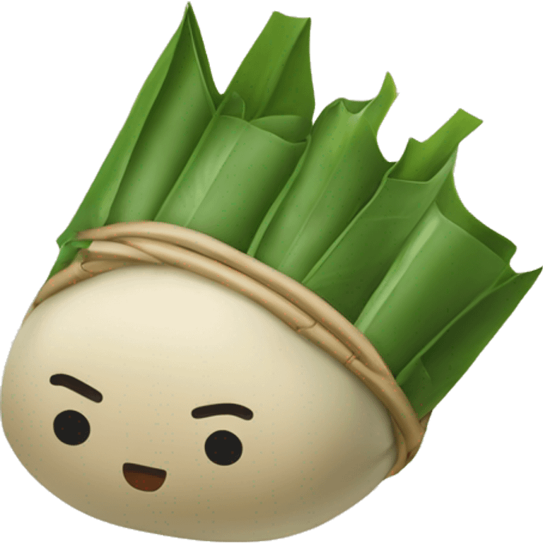  Wrapped Glutinous Rice Dumpling with Bamboo Leaves emoji