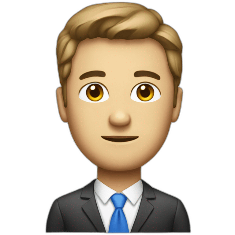 a pixelated ceo emoji