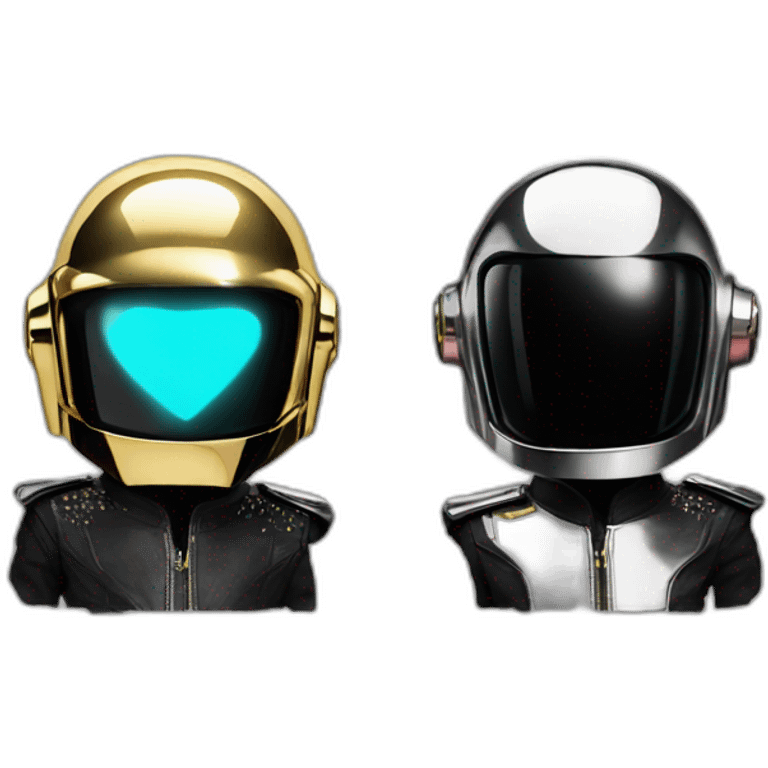 Daft Punk with heart emoji