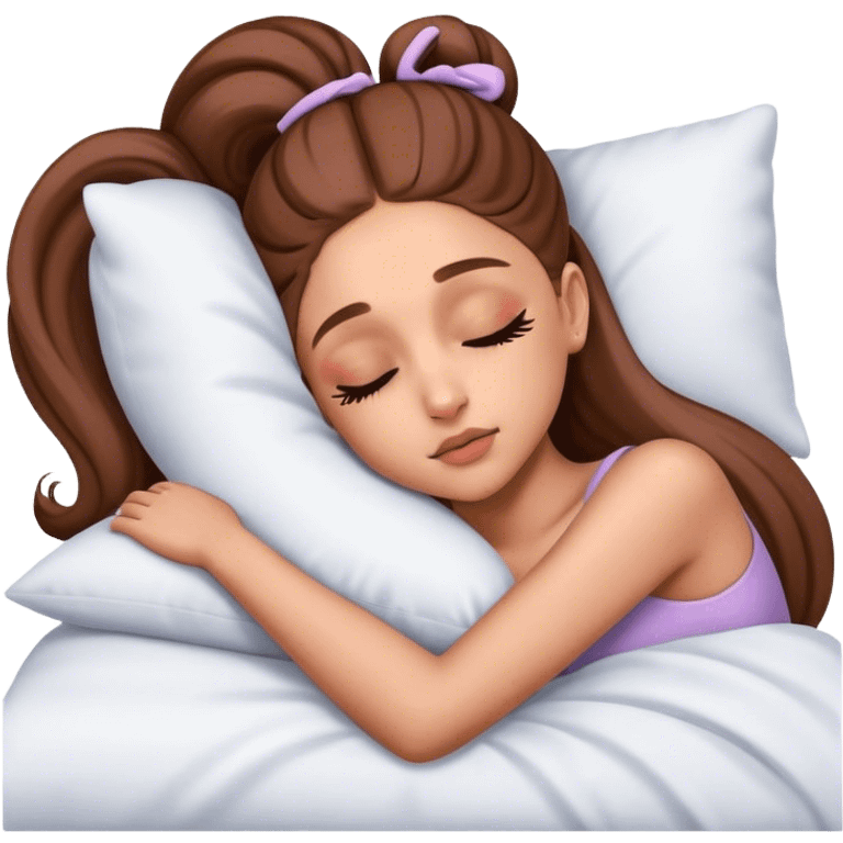 Ariana Grande sleeping emoji