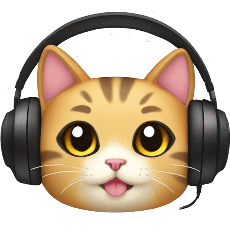 chiby girl streamer cat headphone emoji