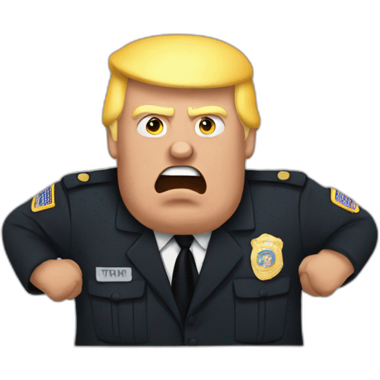 trump-getting-arrested emoji