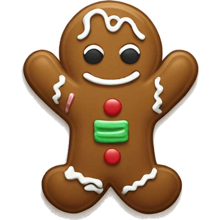 Gingerbread man and woman  emoji