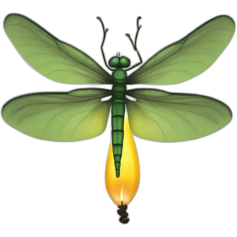 dragonfly, soya, candle, siluet  emoji