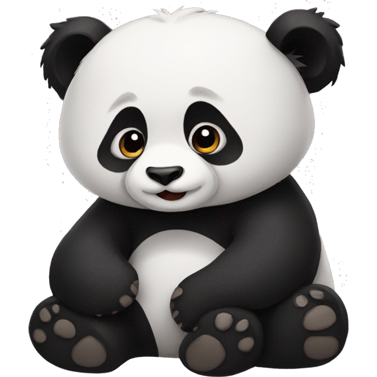 Panda ask something  emoji