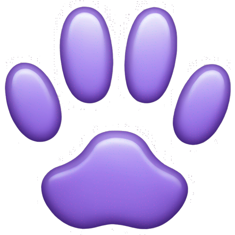 wolf paw light purple with claws full no hole in the middle emoji