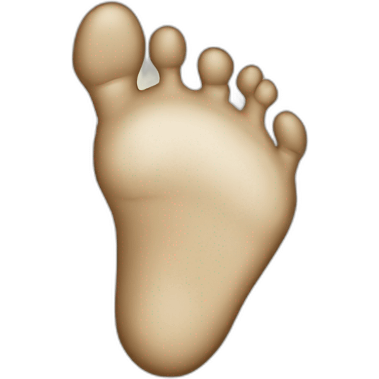 Human foot print emoji