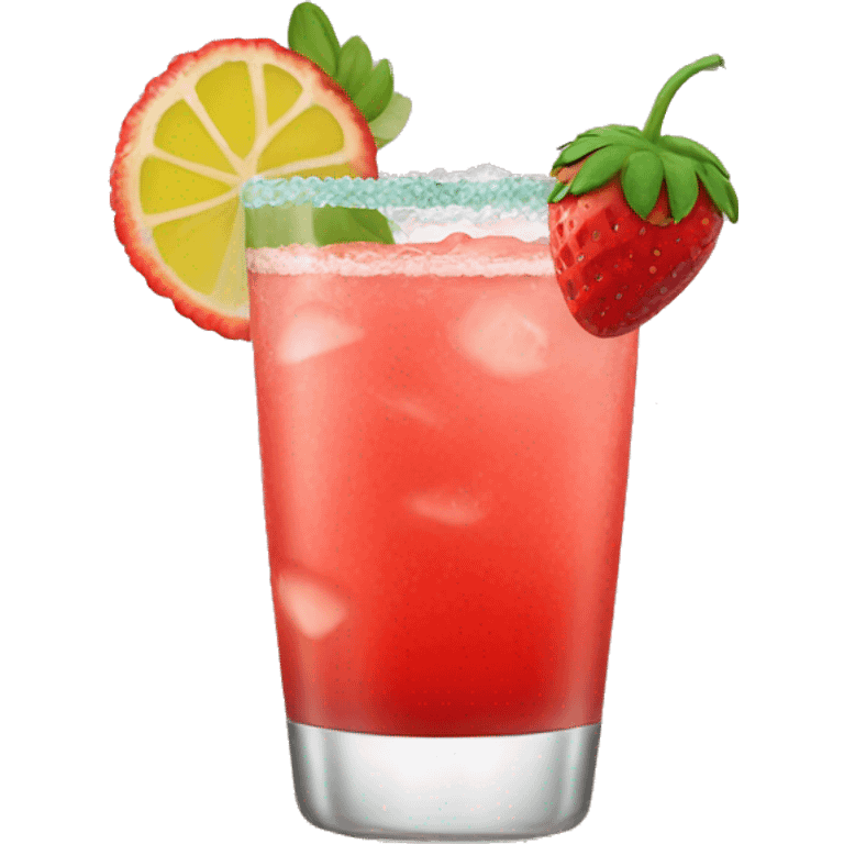 Strawberry margarita  emoji