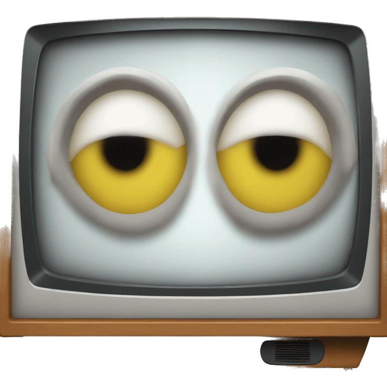 Tv with one eye in it emoji