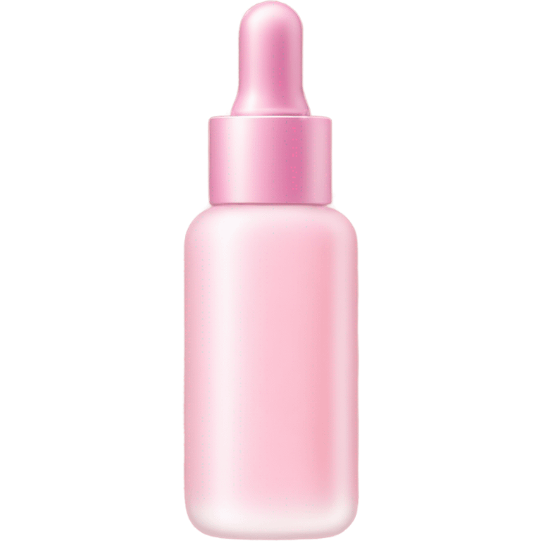 beautiful bottle of face serum light pink color emoji