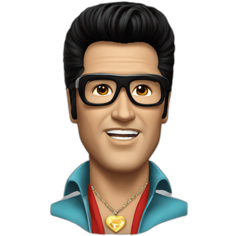 Elvis hyper realistic emoji