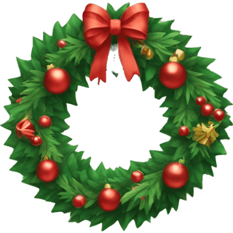 Christmas wreath  emoji