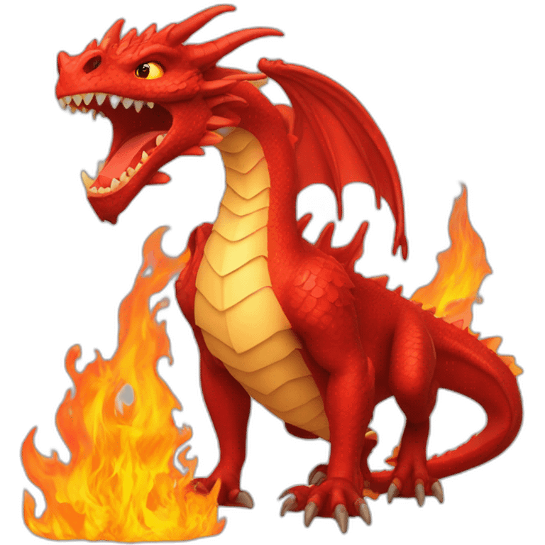 red dragon fire emoji